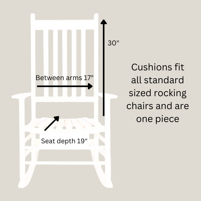 Rockin Cushions Rocking Chair Cushion Navy Blue Polka Dot Rocking Chair Pad